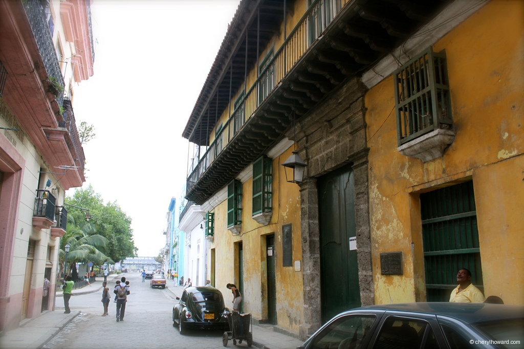 Old Havana Cuba - Yellow Building