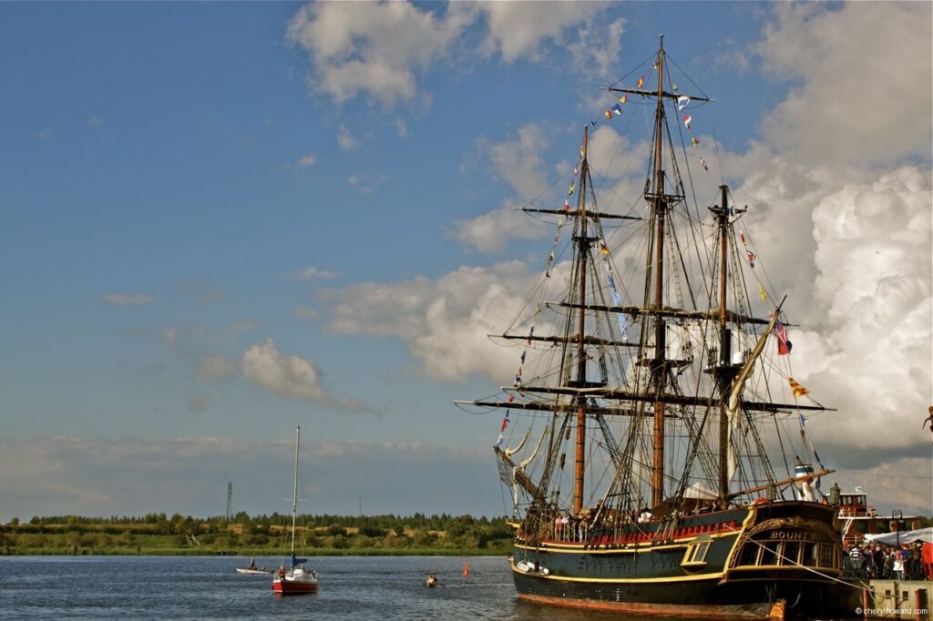 Hanse Sail In Rostock Market - Old Styled Boats