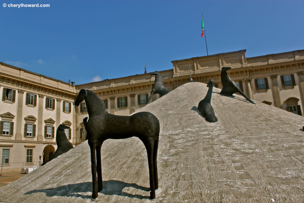 Horses Near The Duomo Milan