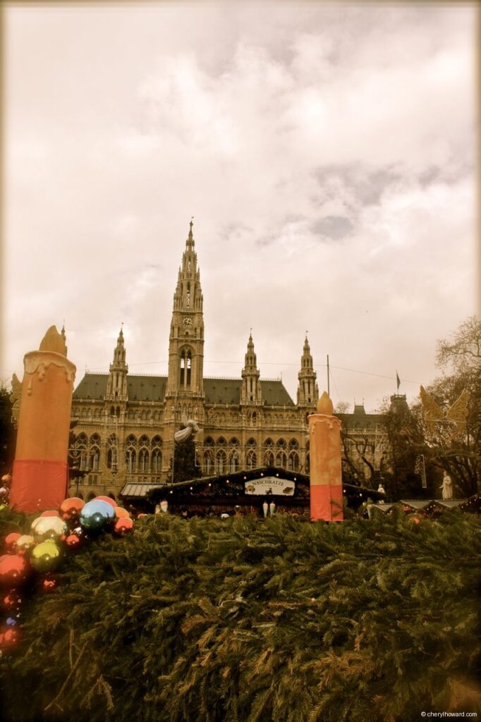 Christkindlmarkt am Rathausplatz In Vienna Rathaus