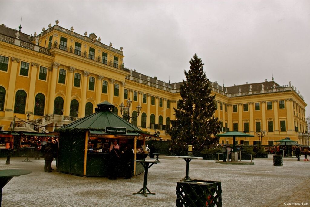 Schönbrunn Christmas Market In Vienna, Austria