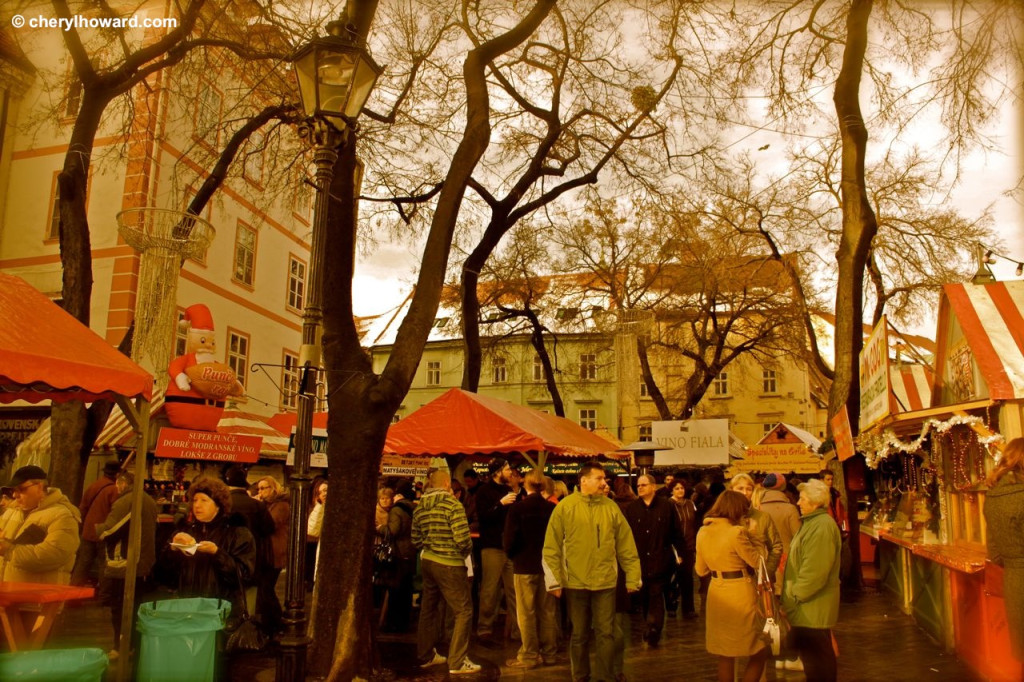 The Bratislava Christmas Market At The Main Square The Bratislava Christmas Market At The Main Square