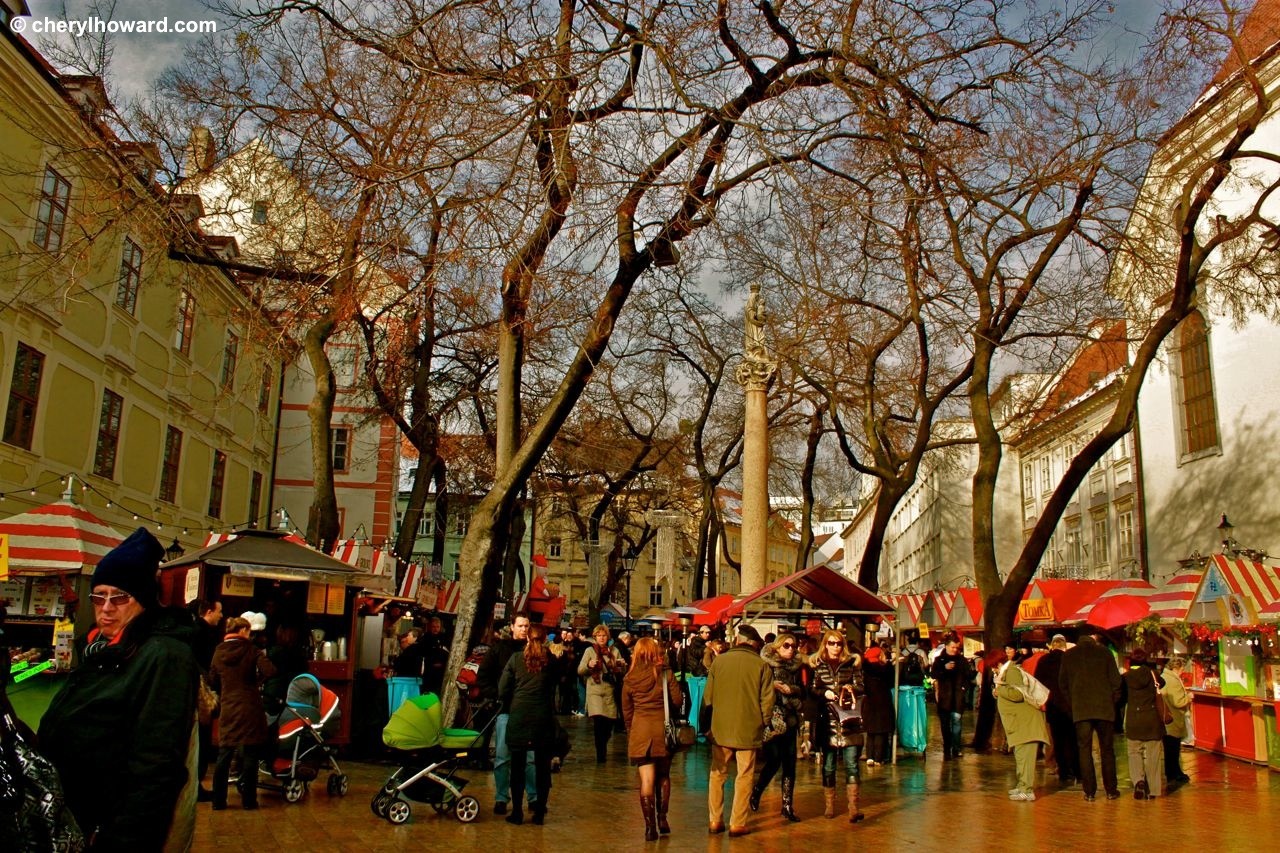 The Bratislava Christmas Market At The Main Square