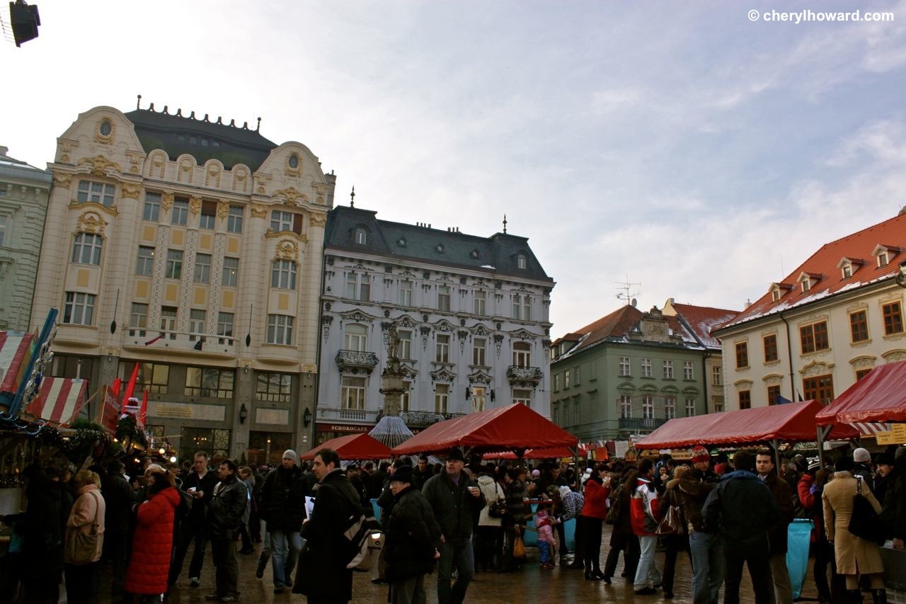 The Bratislava Christmas Market At The Main Square