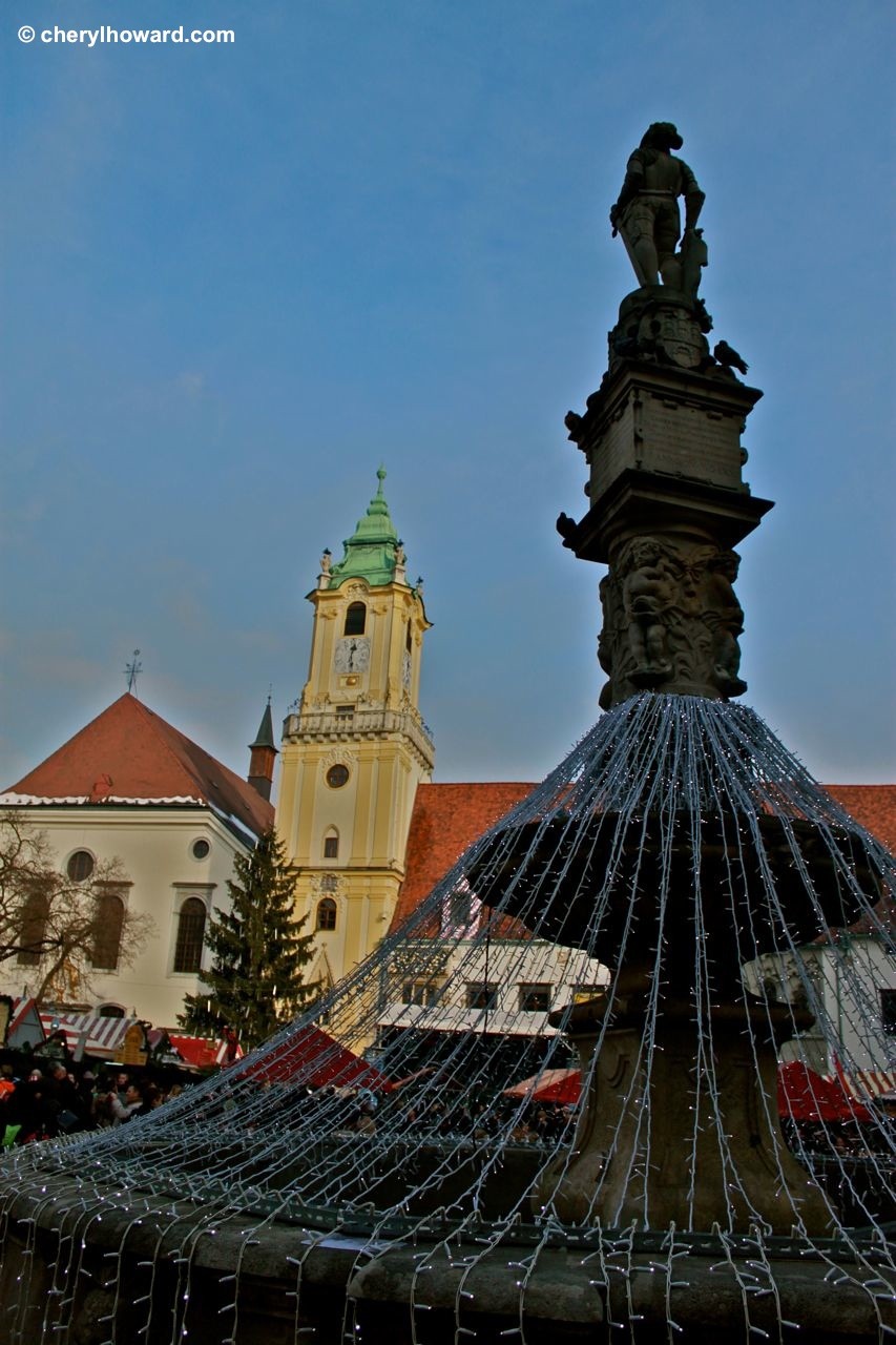 The Bratislava Christmas Market At The Main Square