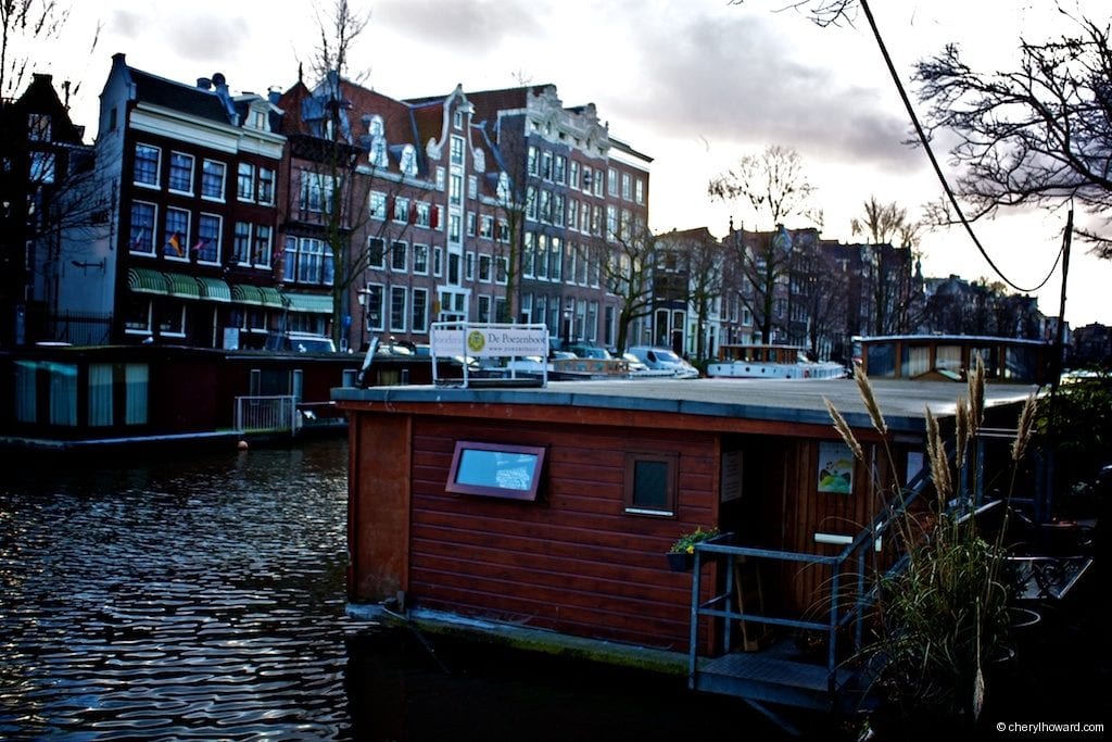 Cat Boat Amsterdam in Canal