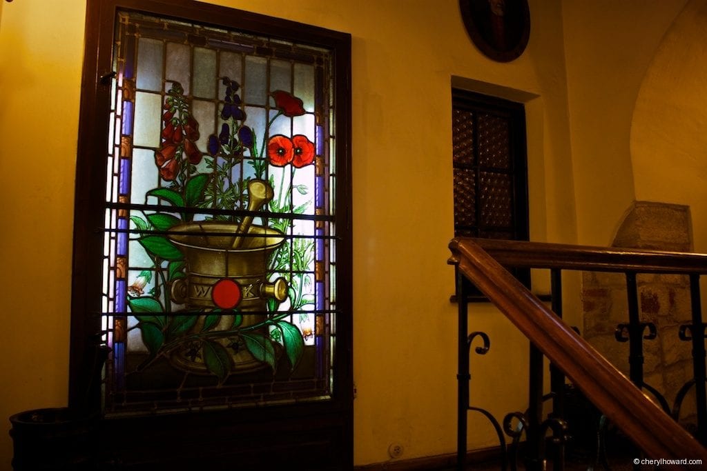 The Pharmacy Museum in Krakow - Stained Glass Window