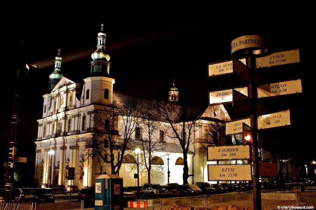 Krakow Poland At Night - St. Andrew’s Church