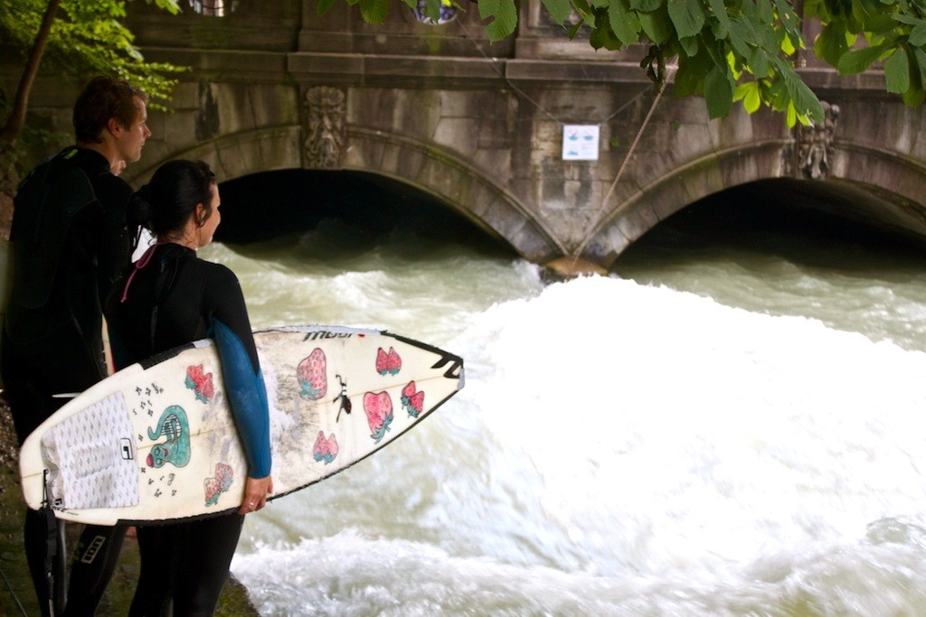 Surf sur la rivière Munich