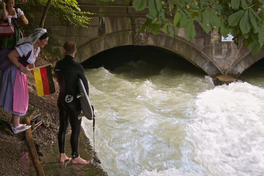 Surf sur la rivière Munich 