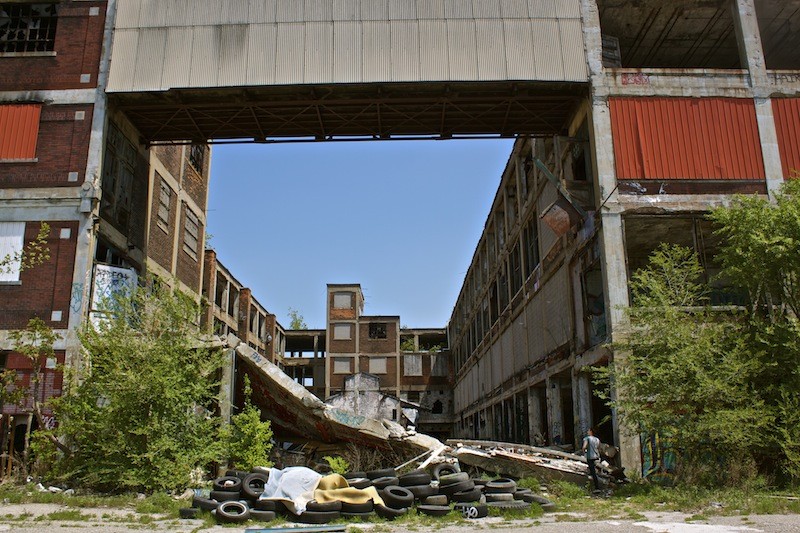 Packard Automotive Plant - Looking In