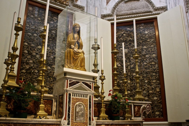 Cathedral of Santa Maria Annunziata in Otranto Interior Skulls and Bones