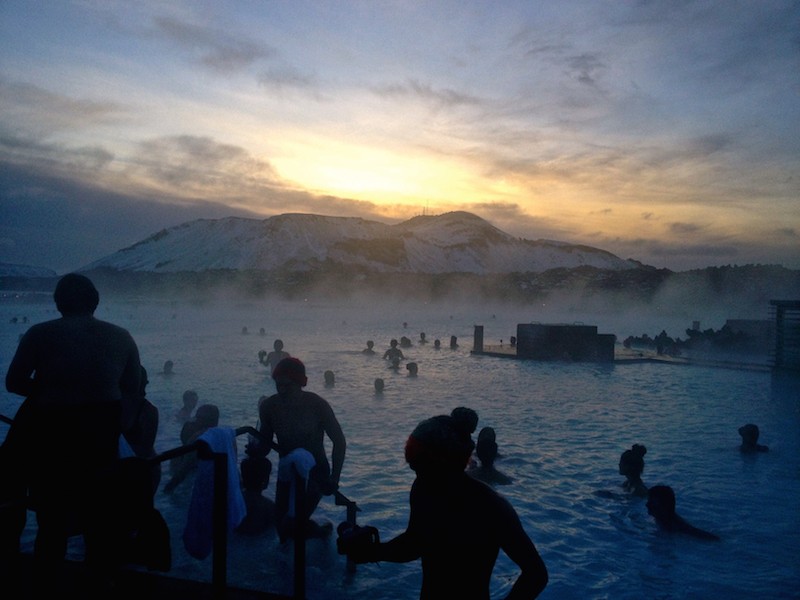 Getting Rubbed Down at the Blue Lagoon Iceland