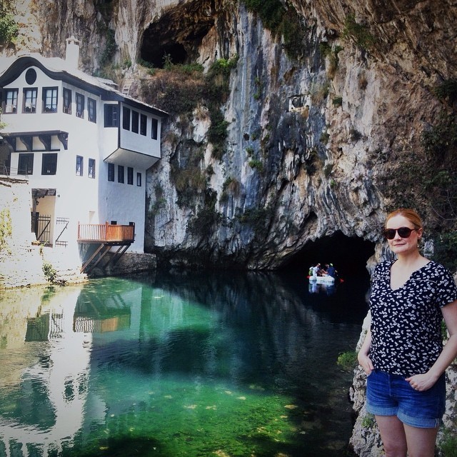 Cheryl Howard at Blagaj Bosnia