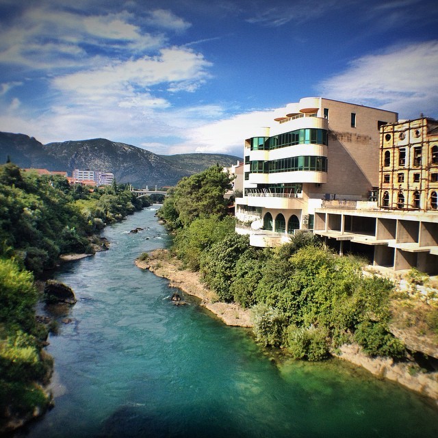 Tito's Palace And Neretva River