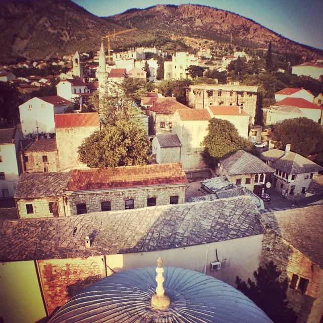 View of Mostar from Koskin-Mehmed Pasha Mosque