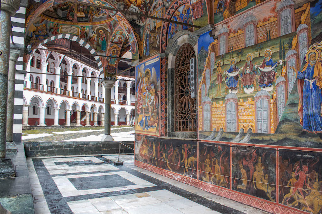 Rila Monastery Fresco Details