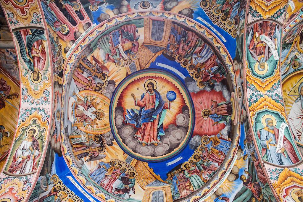 Rila Monastery Fresco Up Close