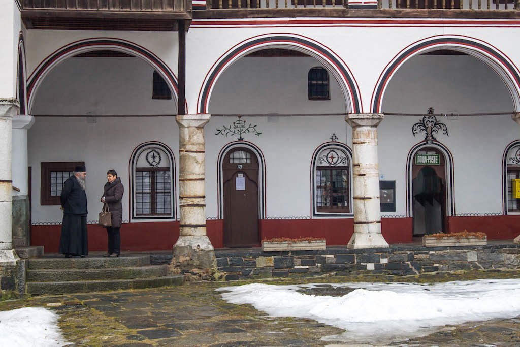 Rila Monastery Monk Speaking