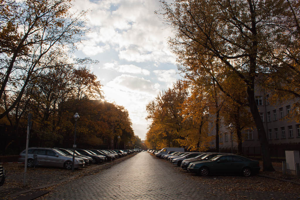 Berlin Sunday Streets of Moabit in Fall