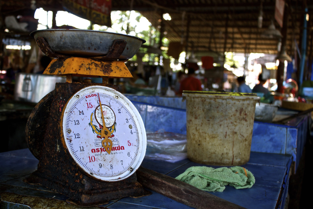 Markets in Trang Food Scale