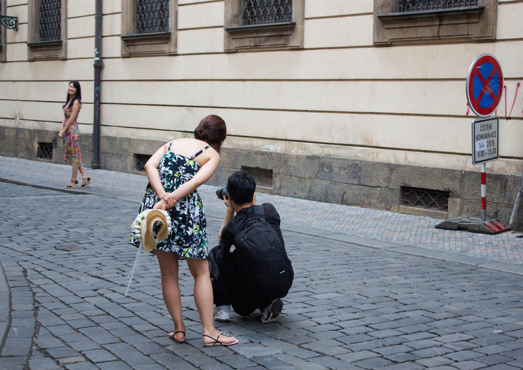 Prague Photos - Posing on the Streets