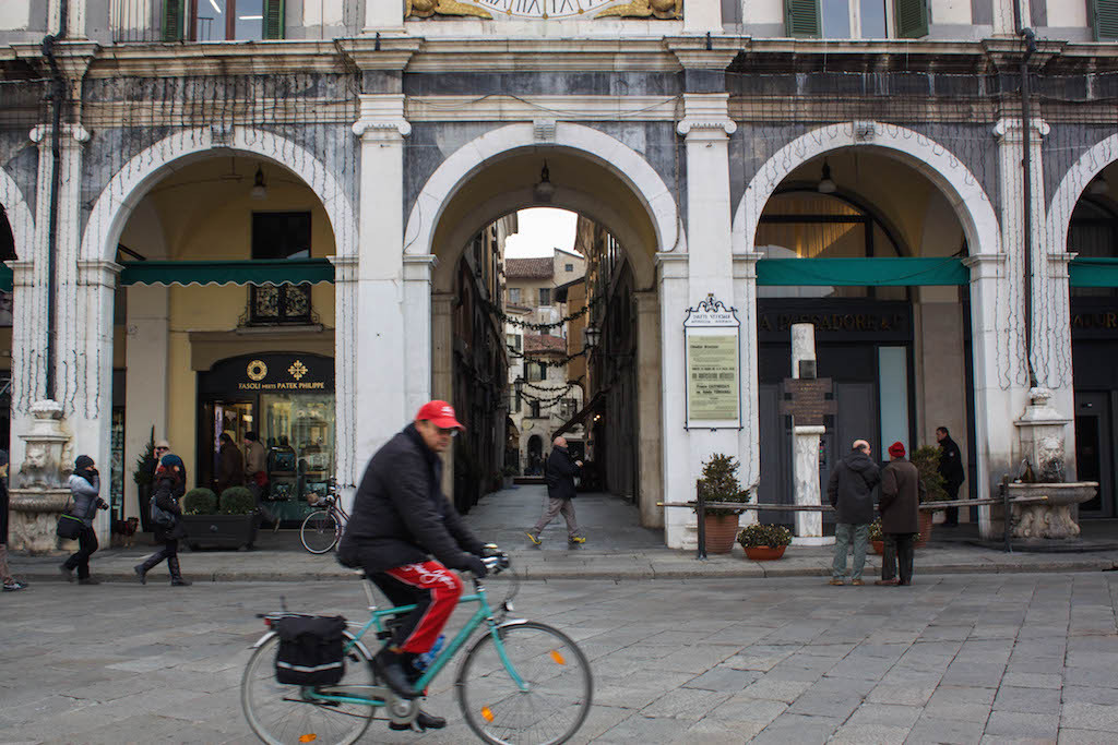 Streets of Brescia - Man on Bike