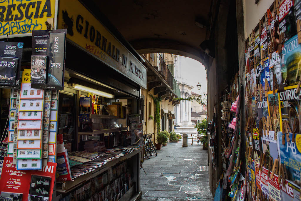 Streets of Brescia - Newstands