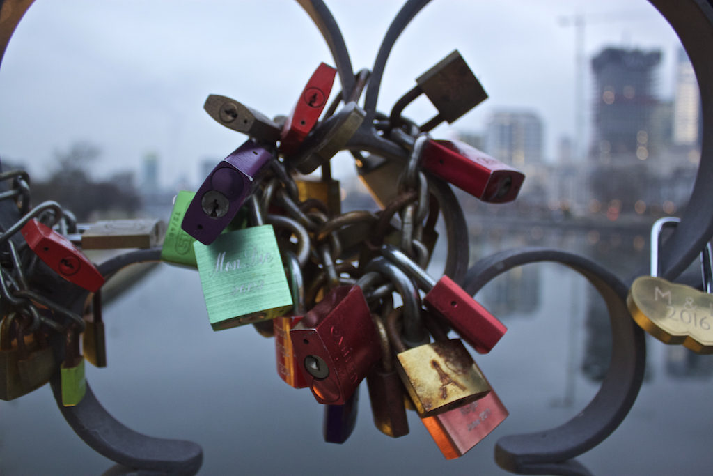 Frankfurt Photos - Love Locks on the Eiserner Steg