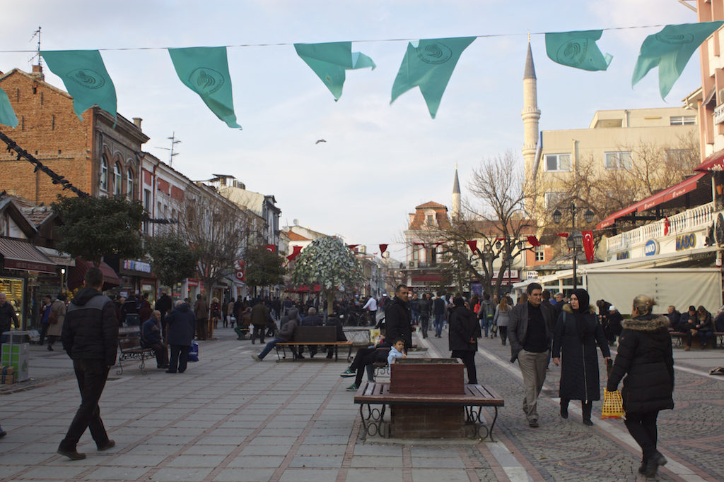 Things To Do in Edirne Turkey - Flags in Town Square