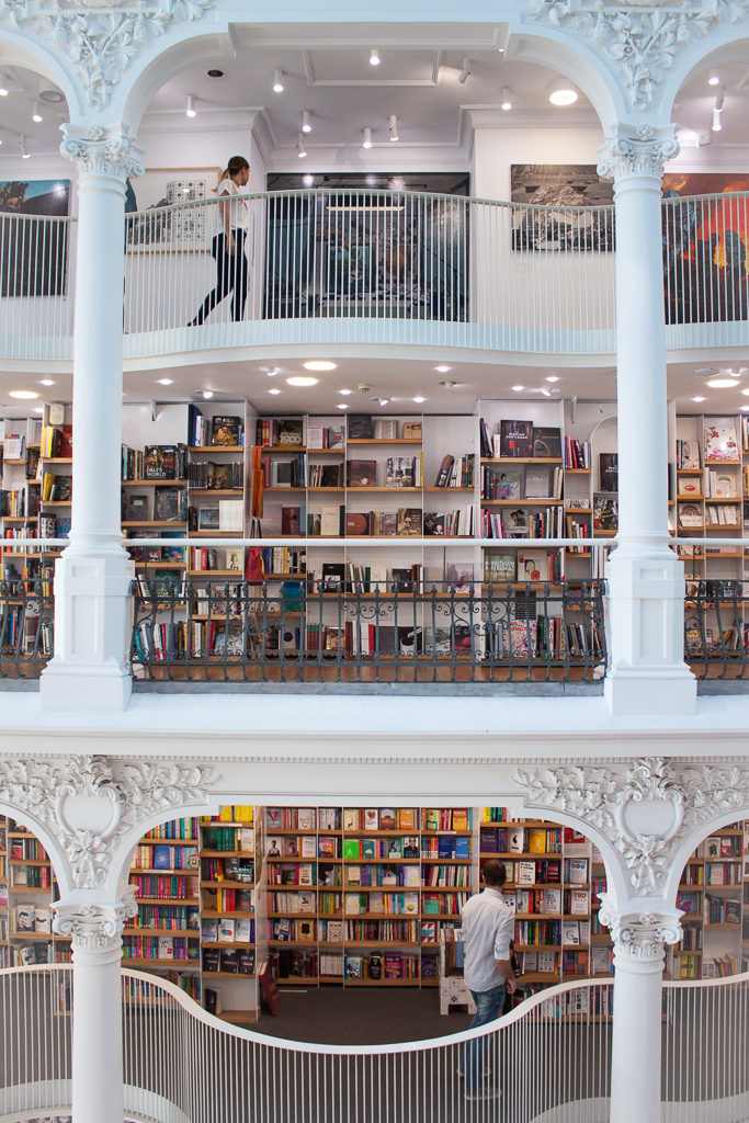 Cărturești Carusel Side View of Bookshelves