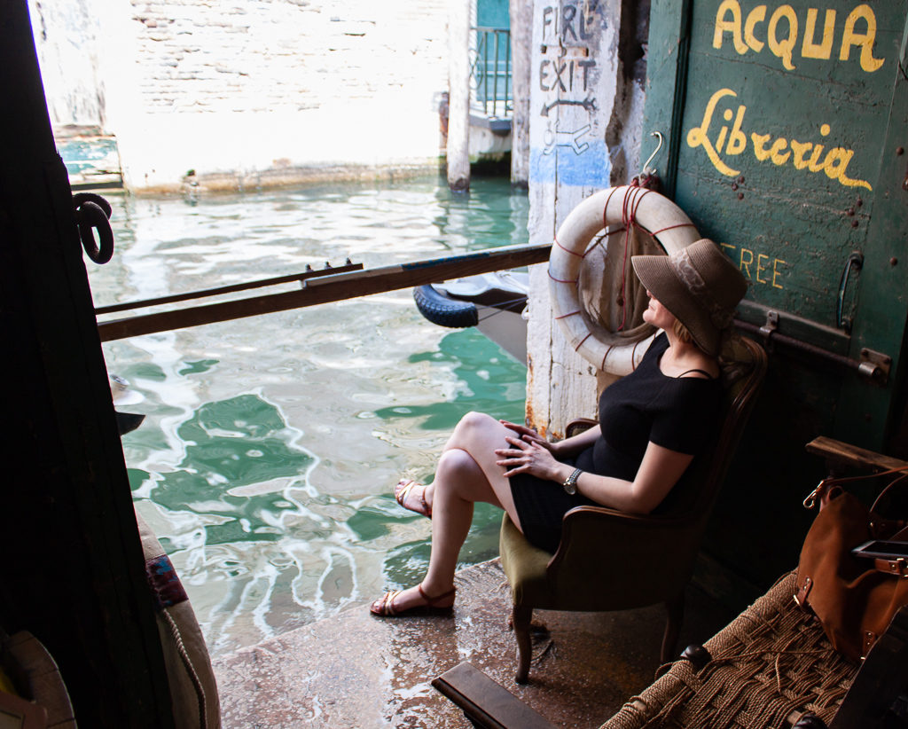 Libreria Acqua Alta Venice - Cheryl Howard Travel Blogger