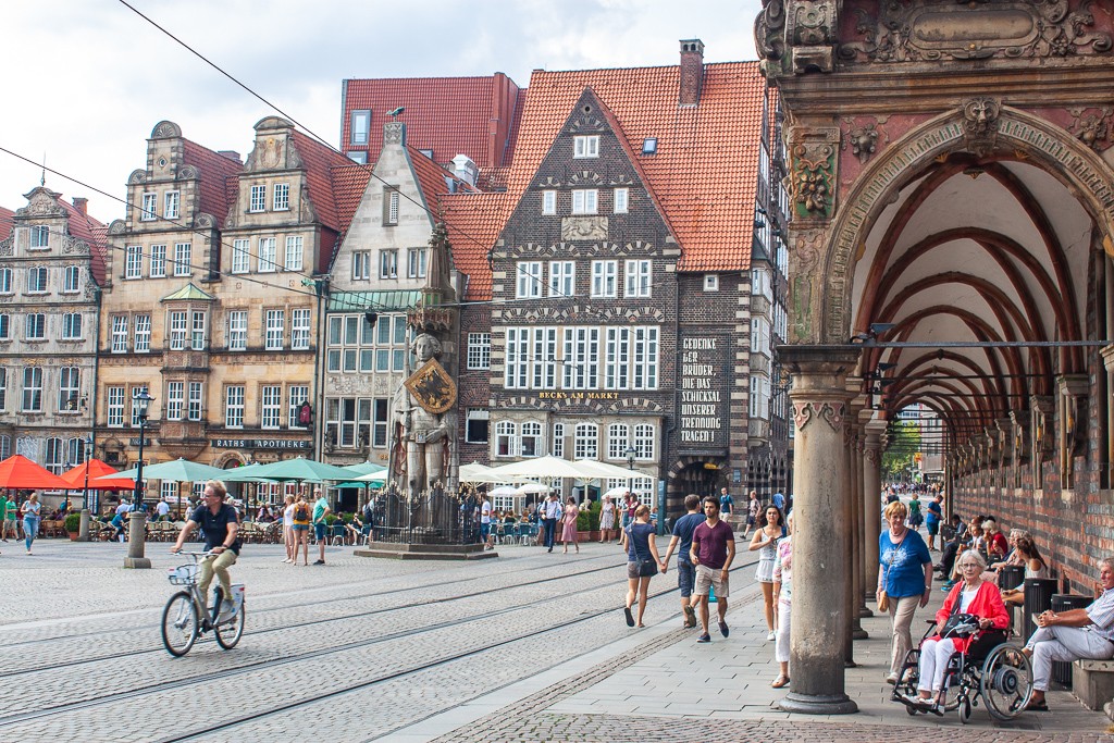 Bremen Germany - Marktplatz View from Townhall