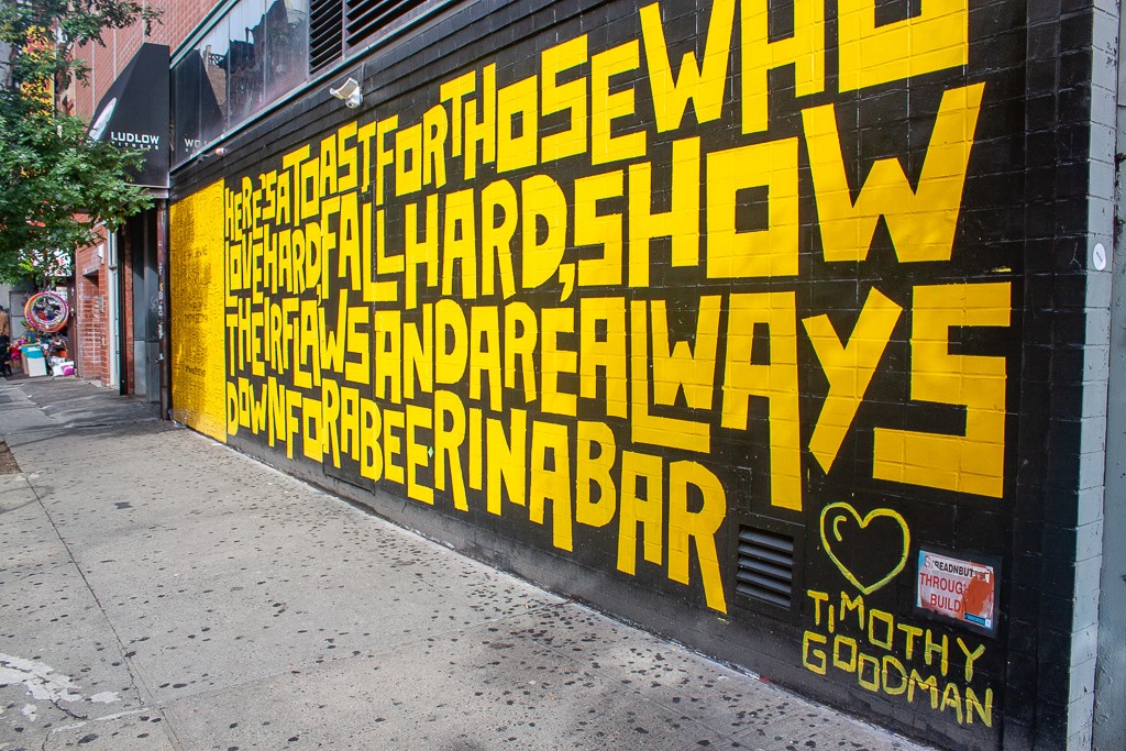 New York Street Art- Timothy Goodman