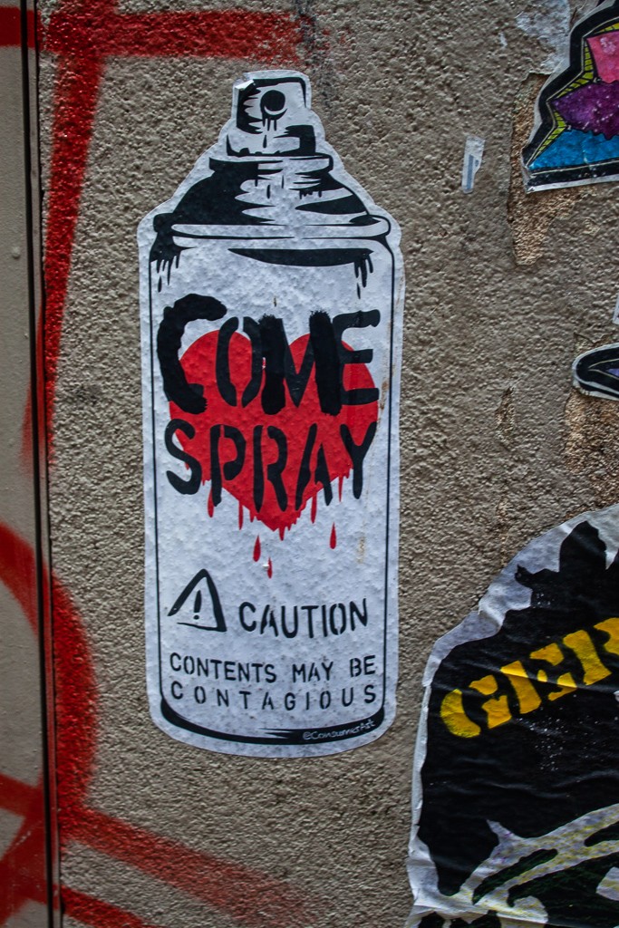 New York City Street Art - Come Spray