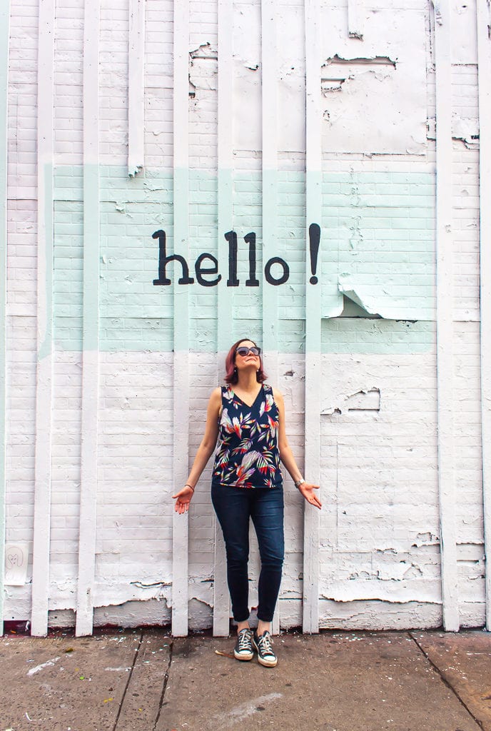 New York City Street Art - Hello Mural