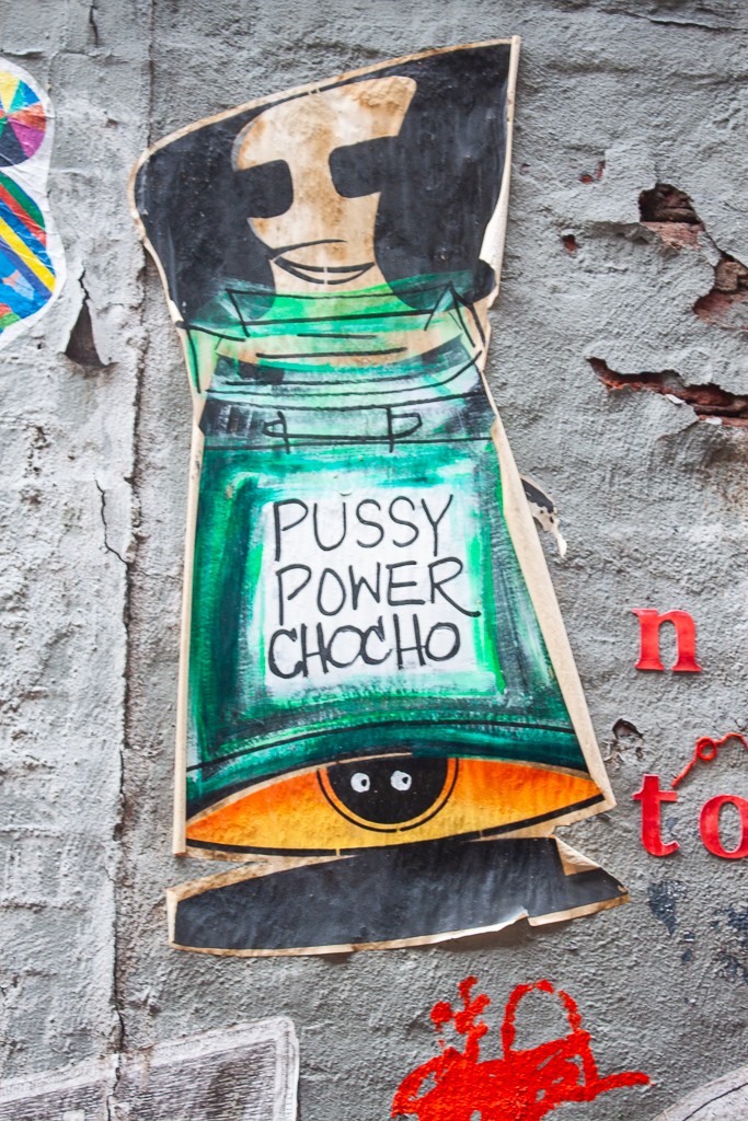 New York City Street Art - Pussy Power Chocho