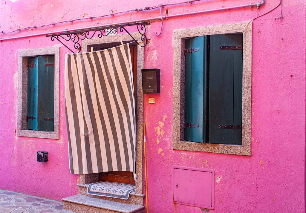 Visit Burano Italy - Bubble Gum Pink House