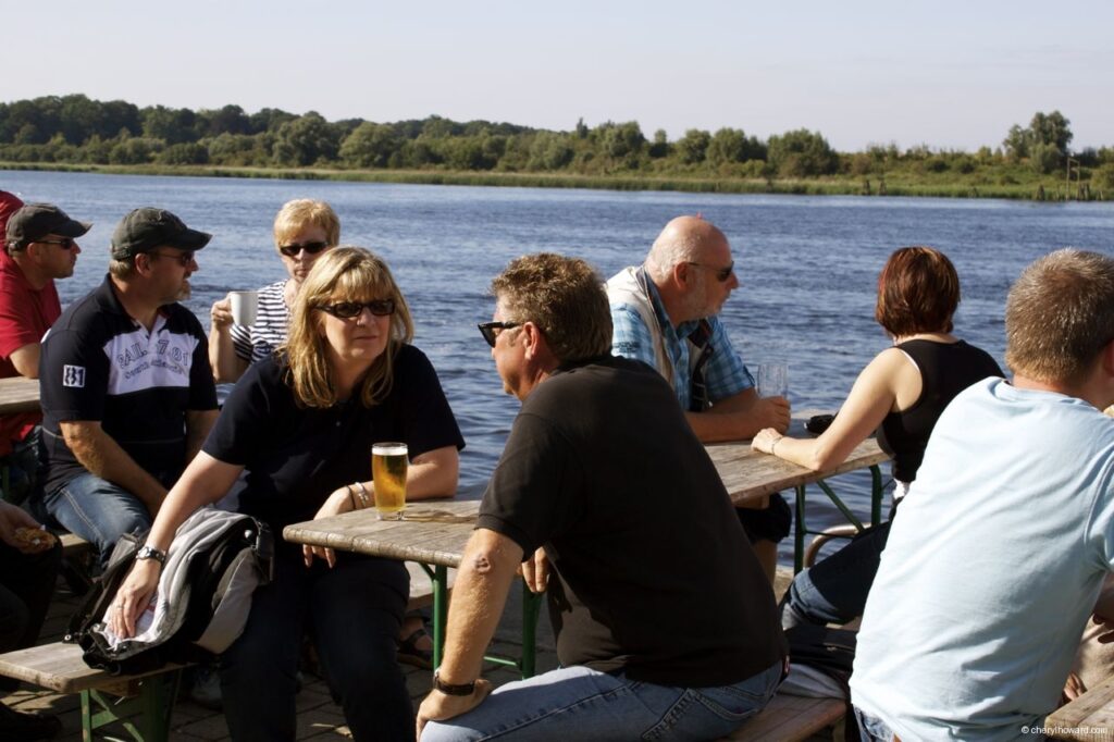 Hanse Sail In Rostock Market - People Drinking Beer