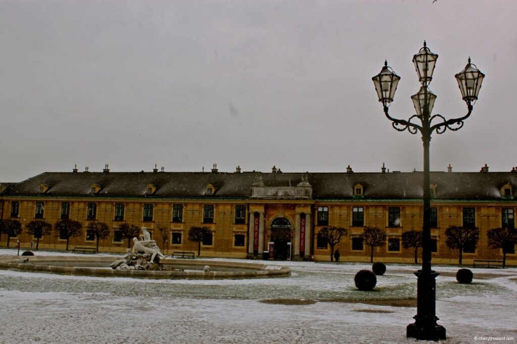 Schönbrunn Palace Lamp Winter