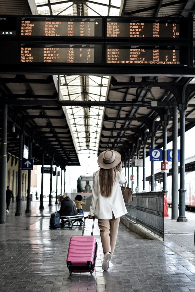 Train Travel In Italy - Woman Solo