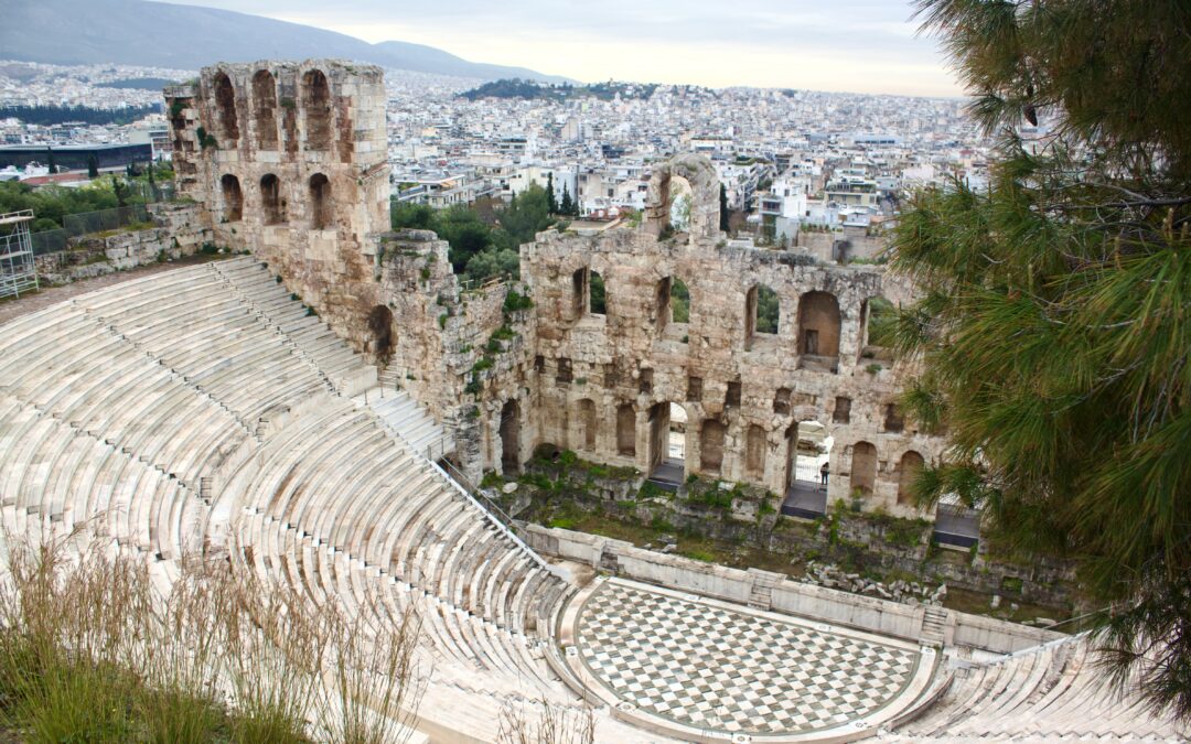 An Ancient Theatre, The Odeon Of Herodes Atticus