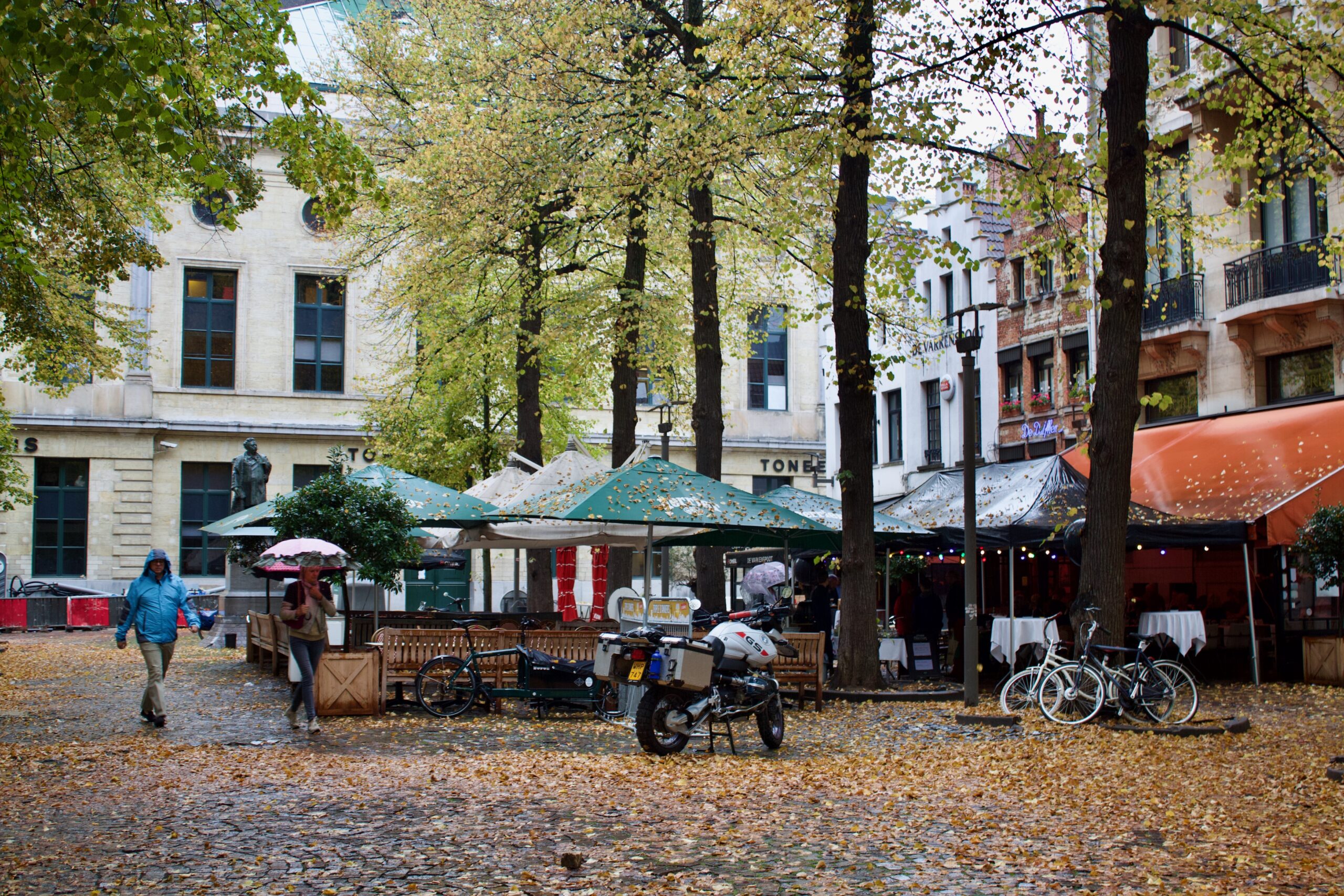 Antwerp Belgium In Autumn City Scenes