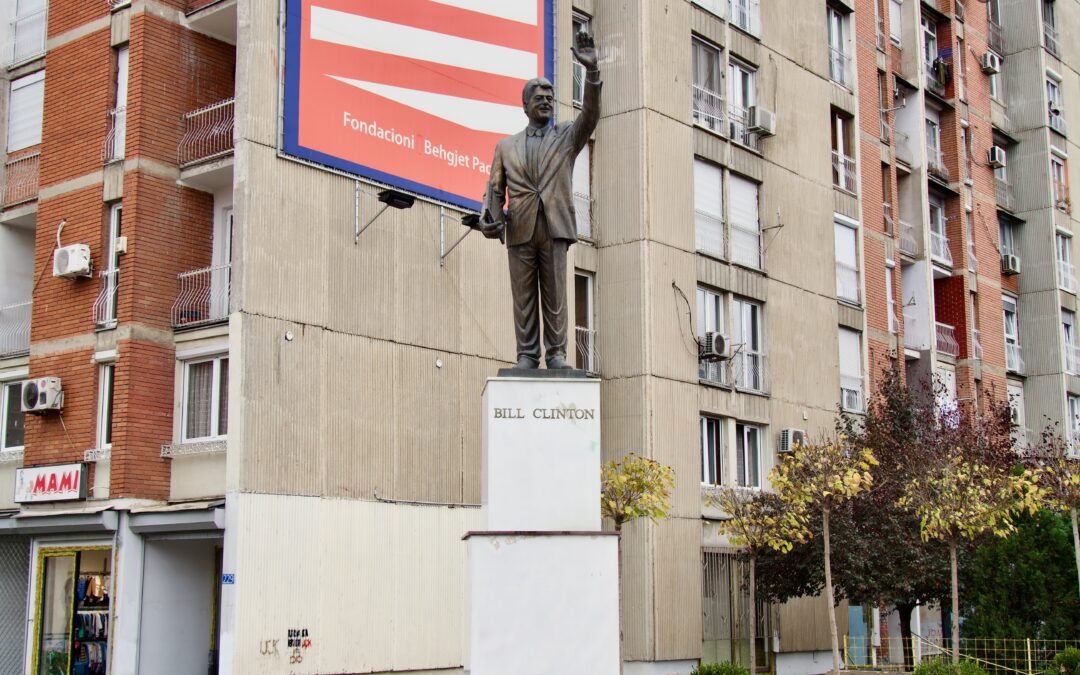 The Bill Clinton Statue In Pristina, Kosovo